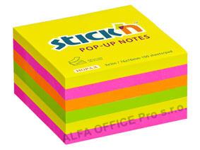 Samolepicí bločky Stick´n by Hopax Z - 76 x 76 mm / 6 x 100 lístků / neonové barvy