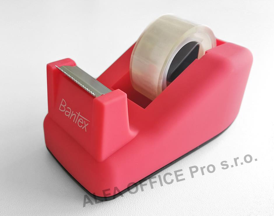 Stolní odvíječ lepicí pásky Bantex - růžová