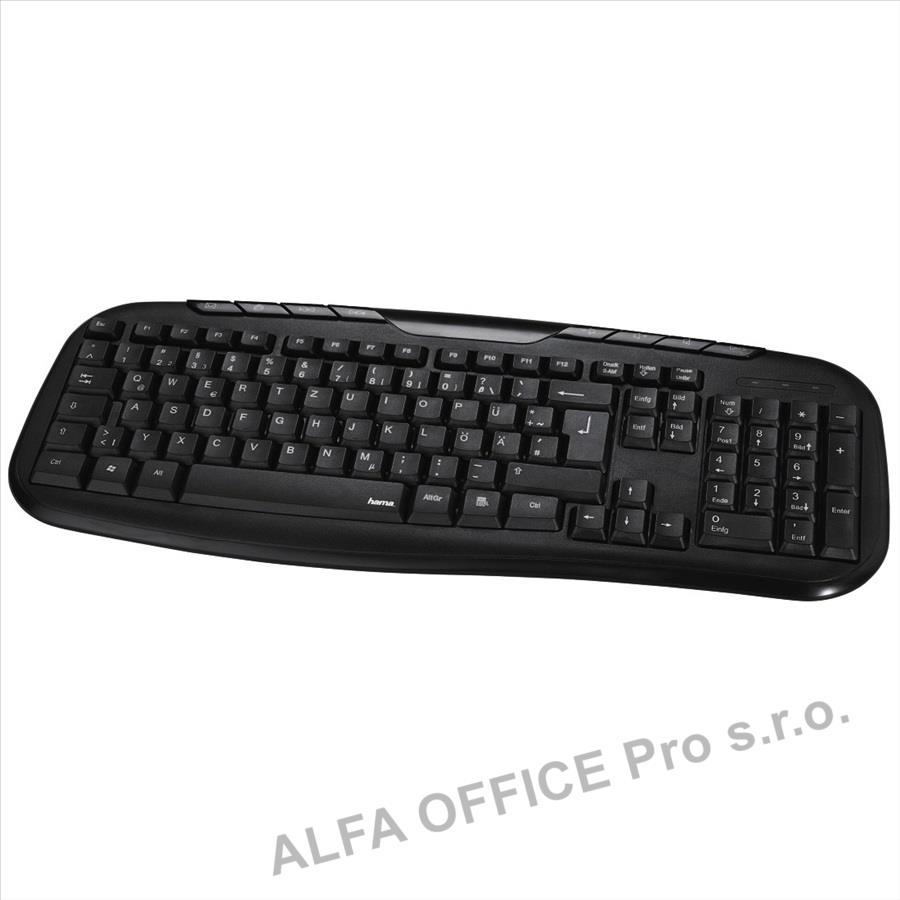 Klávesnice HAMA Celino - černá / USB kabel