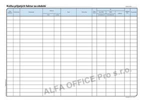 Optys 1009 kniha faktur přijatých 32 listů A4