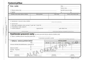 Optys 1051 cestovní příkaz 100 listů A5