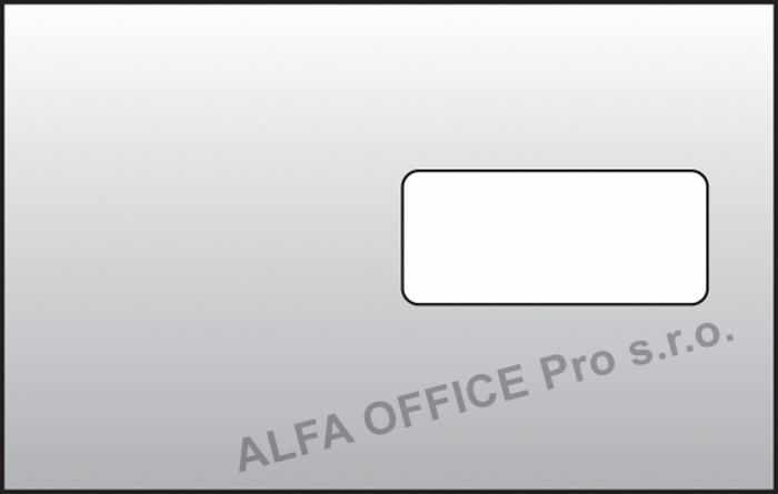 Obálky C5 samolepicí s krycí páskou - okénko vpravo / 1000 ks