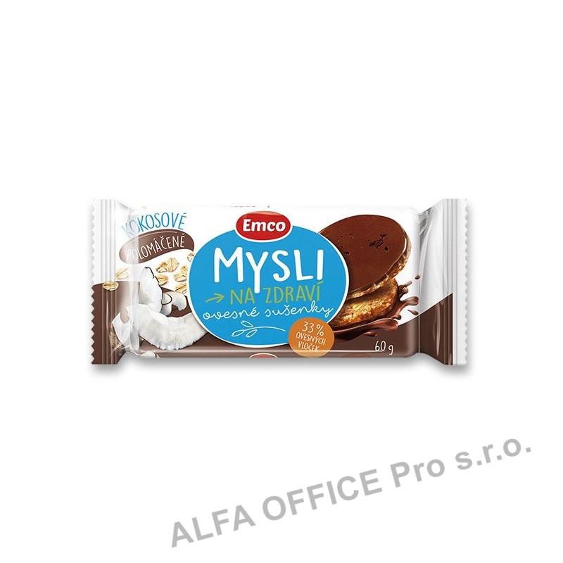 EMCO ovesné sušenky polomáčené - kokosové / 60 g