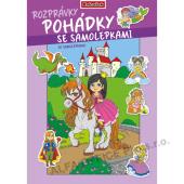 Omalovánka A4 se samolepkami - Pohádky