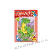 Omalovánka A4 se samolepkami - Dinosauři