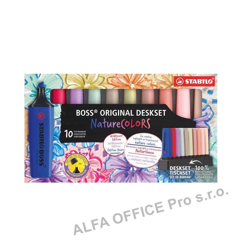 Zvýrazňovač STABILO® BOSS NatureCOLORS Wildflower / sada 10 ks