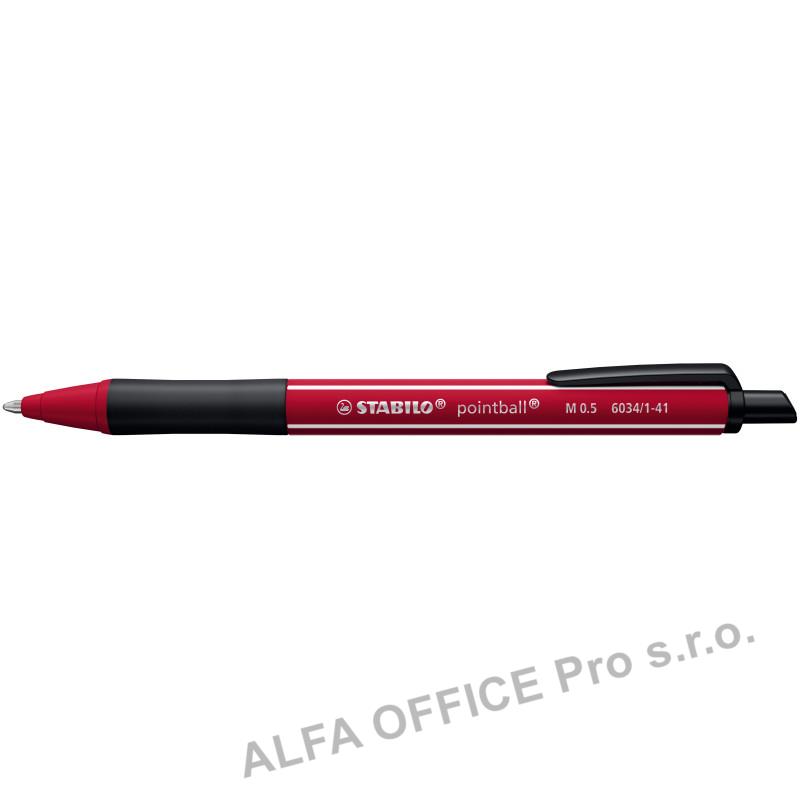 Kuličkové pero STABILO pointball NatureCOLORS Wildflower - vínová