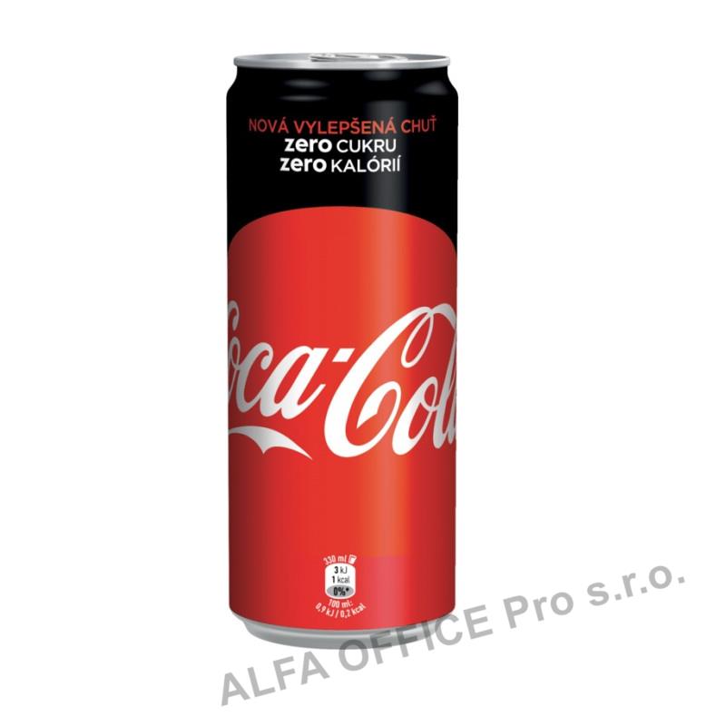 Coca Cola ZERO 0,33 l plech
