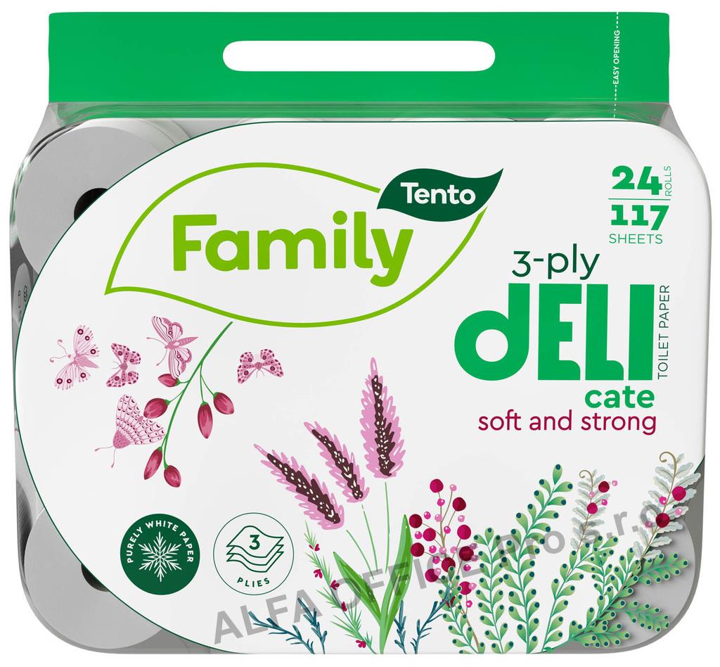 Papír toaletní Tento Delicade- 3 vrstvý / 24 rolí