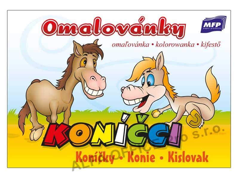 Omalovánky A5 - Koníčci
