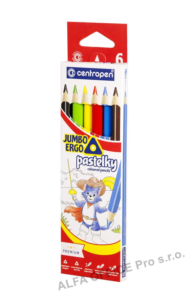 Pastelky Centropen 9522 JUMBO ERGO - 6 barev