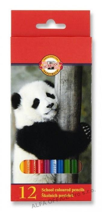 Pastelky Koh-i-noor Veselé dlouhé / 12ks