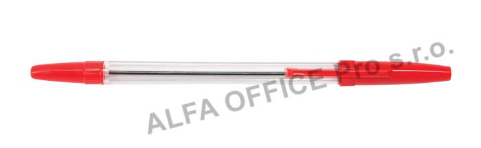 Kuličkové pero jednorázové - červená