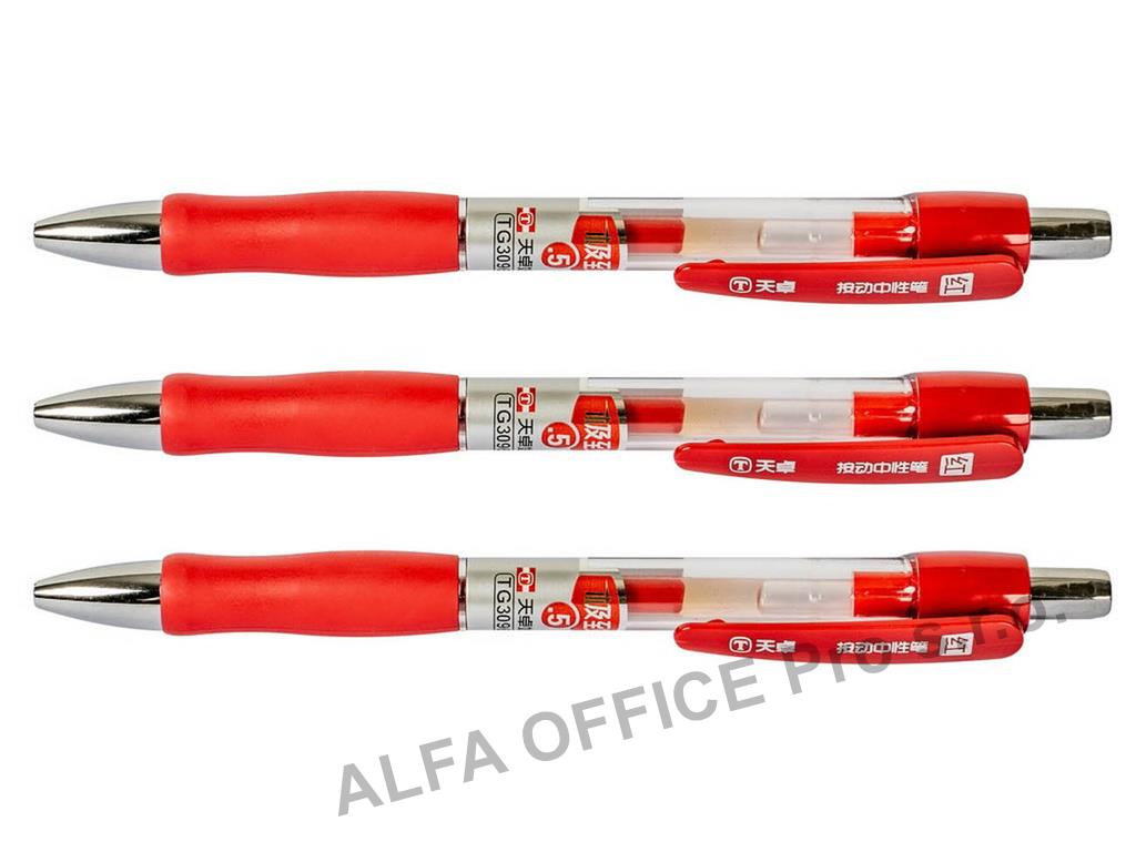 Gelové pero Intense - červená