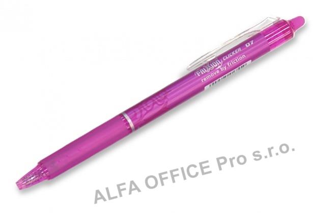 Roller Pilot FriXion Clicker 0,7 mm - růžová