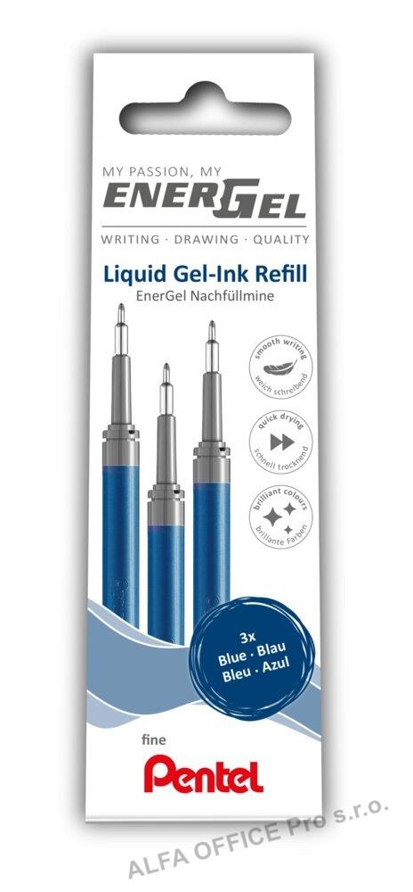 Náplň Pentel EnerGel - LRN5 / modrá / 3 ks