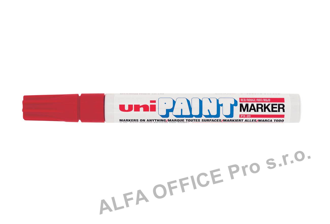 Popisovač UNI PAINT PX-20 lakový Medium / červená