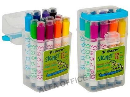 Fandy 199010 popisovače Signet 12 ks s razítkem