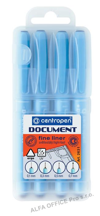 Liner Centropen 2631 Document - sada 4 ks