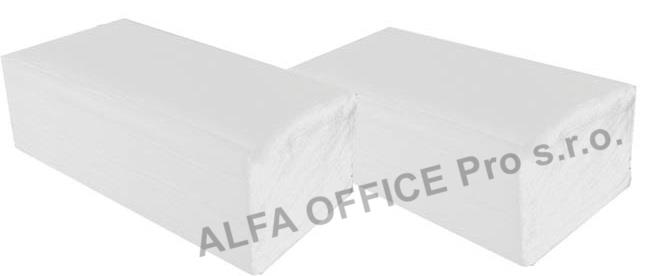 Papírové ručníky skládané Z-Z bílé / 2 vrstvé / 150 ks