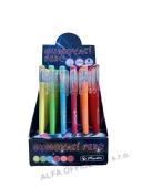 Kuličkové pero gumovací Herlitz - neonový mix