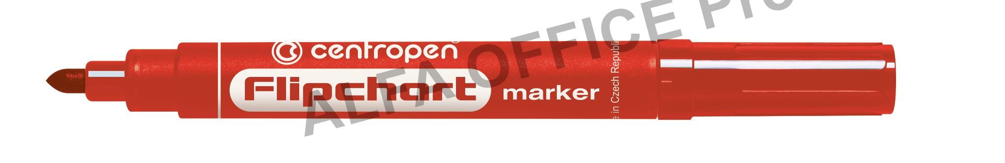 Značkovač Centropen 8550 Flipchart - červená