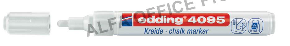 Popisovač Edding 4095 na sklo - bílá