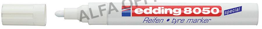 Popisovač Edding 8050 na pneu - bílá