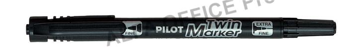 Popisovač Pilot Twin Marker  - černá