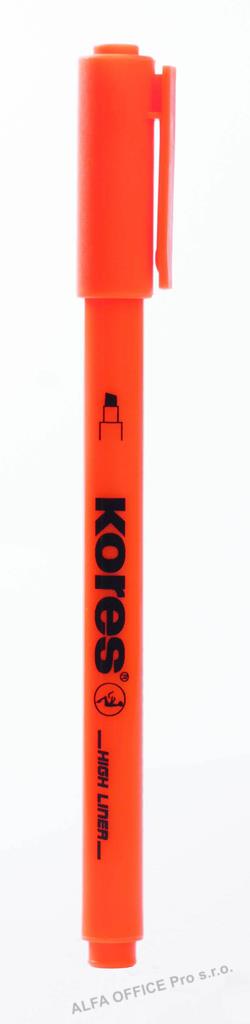 Zvýrazňovač Kores High Liner / oranžová