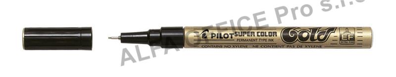 Popisovač Pilot Super Color - zlatá / EF / 0,5 mm