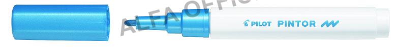 Popisovač Pilot Pintor F / metalická modrá