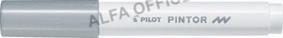 Popisovač Pilot Pintor F / stříbrná