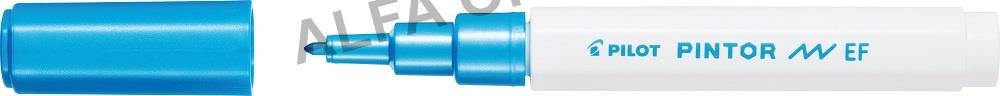 Popisovač Pilot Pintor EF / metalická modrá