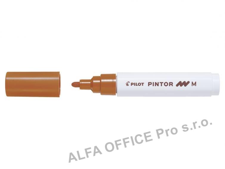 Popisovač Pilot Pintor M / hnědá