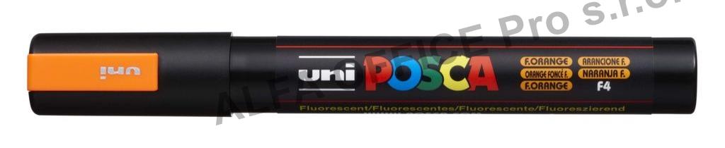 Posca popisovač / 2,5 mm - fluo-oranžová
