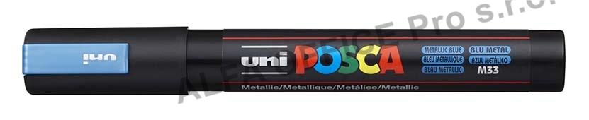 Posca popisovač / 2,5 mm - metal. modrá