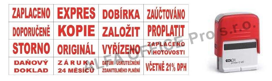 Colop razítko Printer 20/L s textem ZAÚČTOVÁNO