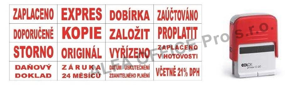 Colop razítko Printer 20/L s textem DOŠLO DNE