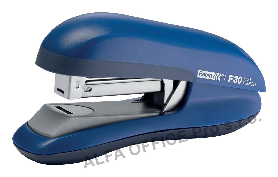 Kancelářský sešívač Rapid F30 s plochým sešíváním / modrá - 30 listů