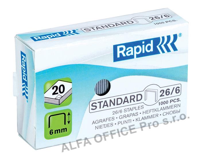 Spojovače Rapid - 26 / 6 / 1000 ks