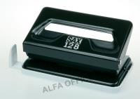 Kancelářský děrovač SAX 128 / černá - 12 listů