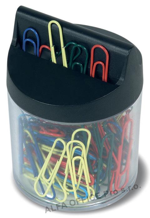 Magnetický držák na dopisní sponky RON - černá