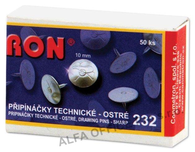Připínáčky RON - 232 / 50 ks, technické