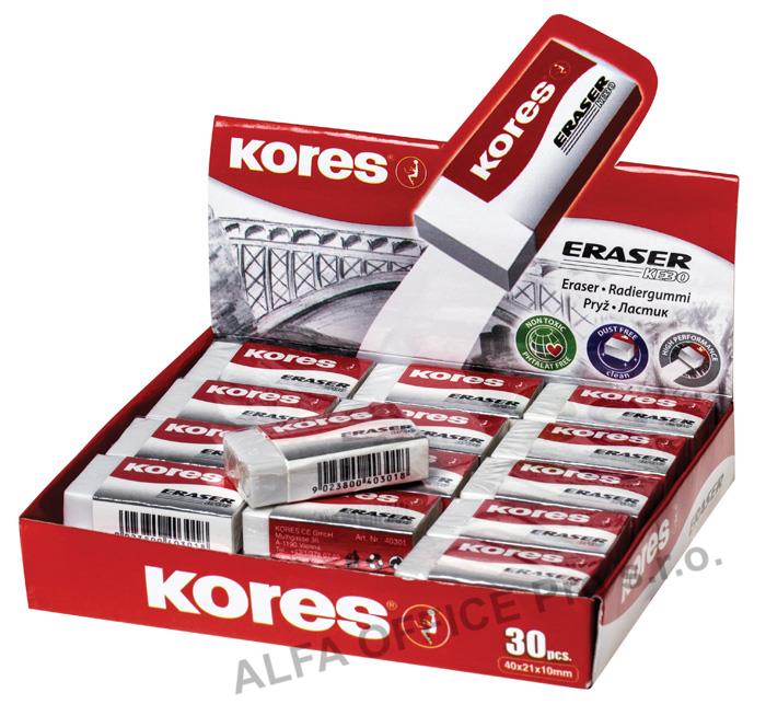 Pryž Kores KE30 měkká / bílá