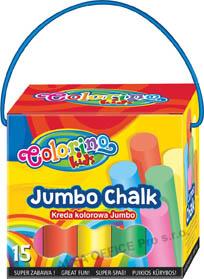 Křídy na chodník - 15 ks / kyblík