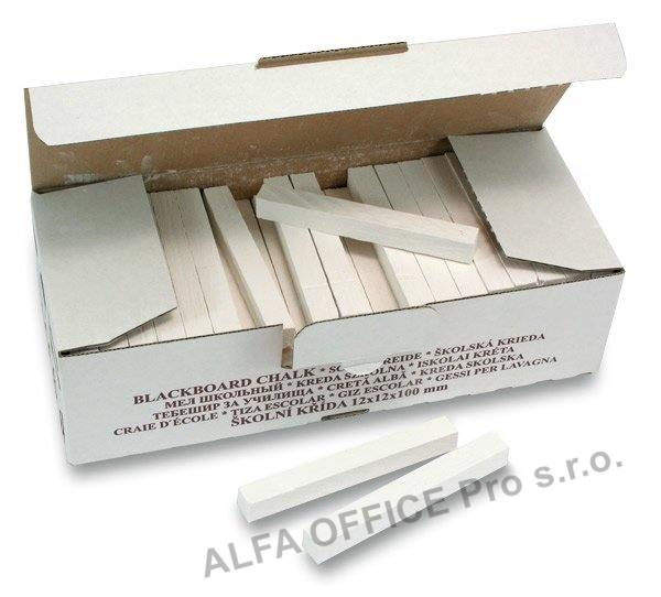 Křídy školní - bílá / 100 ks
