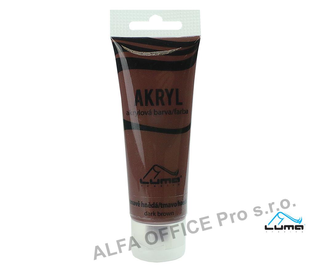 Akrylová barva LUMA - 75 ml / tmavě hnědá