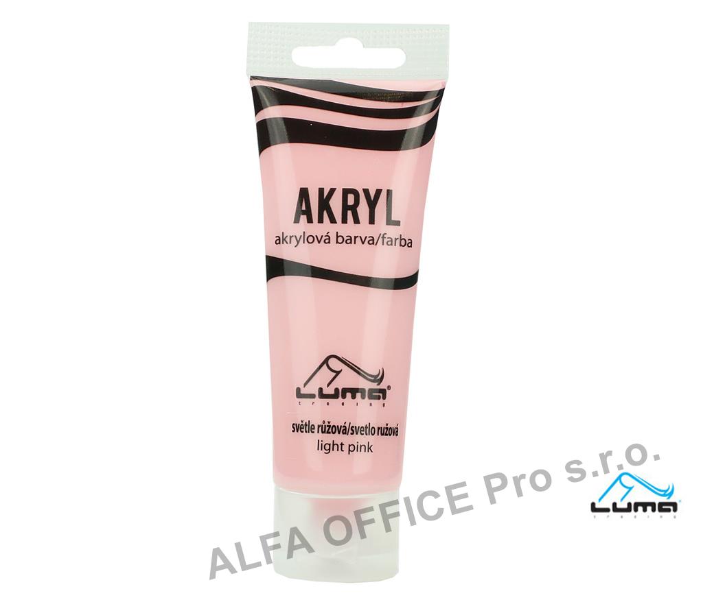 Akrylová barva LUMA - 75 ml / světle růžová