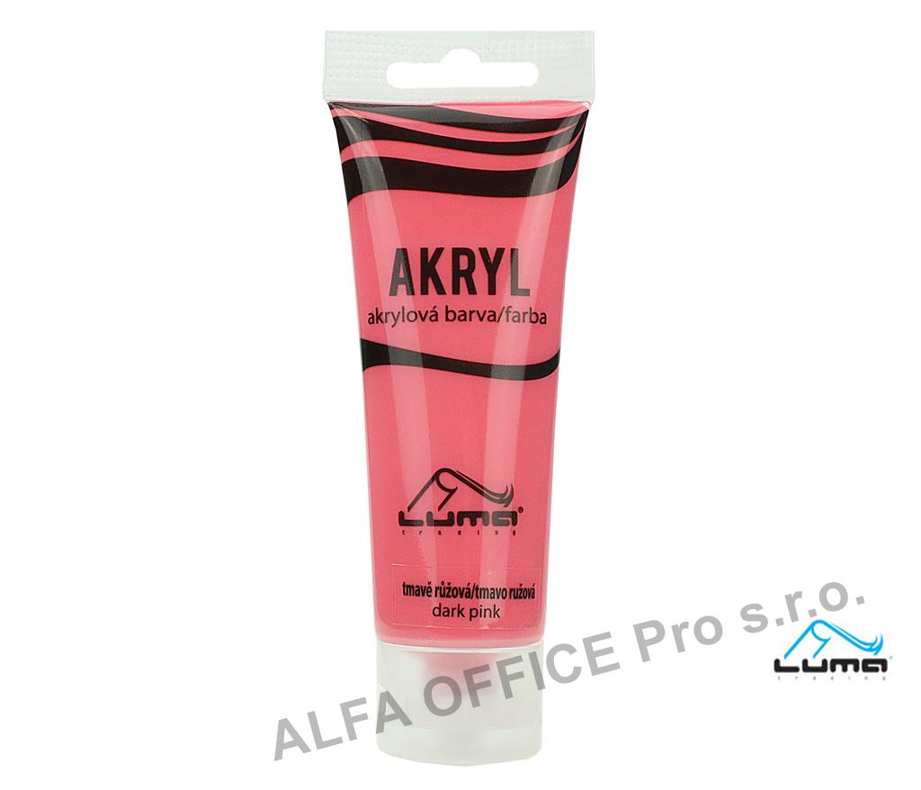 Akrylová barva LUMA - 75 ml / tmavě růžová